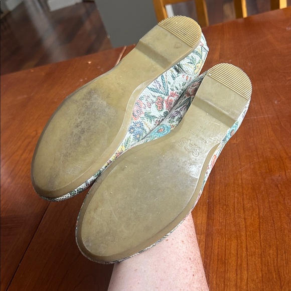 SAS women’s size 7W Floral Ballet Slip On Flats Spring Summer Italian Casual - Picture 6 of 6